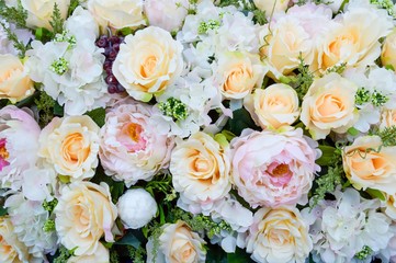 beautiful fabric rose flower