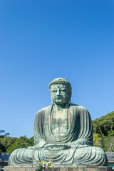 Fototapeta na wymiar The Great Buddha of Kamakura in Japan