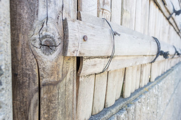Japanese bamboo fence