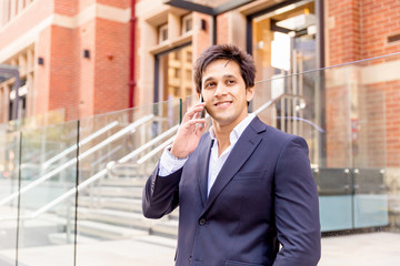 Portrait of confident businessman outdoors