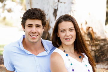 Fototapeta premium Young couple in the park