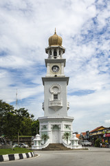 Fototapeta premium Queen Victoria Memorial clock tower - The tower was commissioned in 1897, during Penang's colonial days, to commemorate Queen Victoria's Diamond Jubliee.