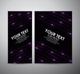 Abstract purple shining pattern. Brochure business design template or roll up. Vector illustration