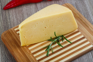 Yellow cheese triangle