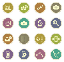 Data analytic vector icons