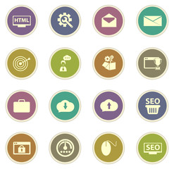 SEO and Development icon set