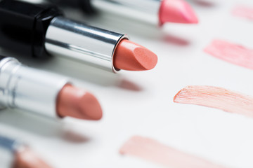 close up of lipsticks range