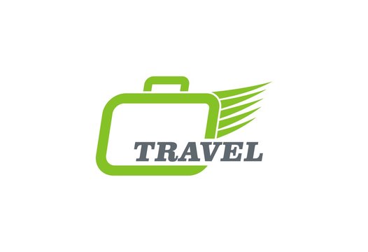 travel bag vector logo