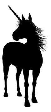 Fototapeta Silhouette Unicorn