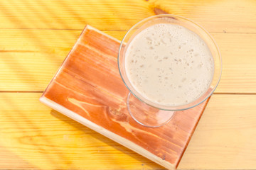 Alcohol cocktail with milk