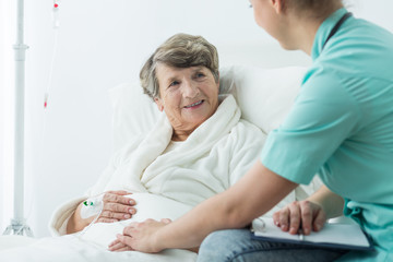 Obraz premium Senior woman and carer
