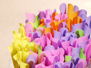 Colorful drinking straws