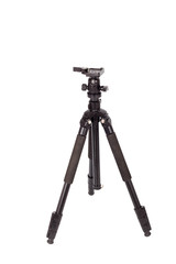 photo tripod isolated on white background