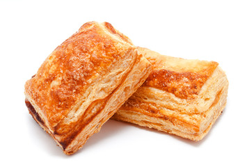 Fresh puff pastries isolated - 98303496