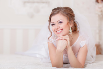 Naklejka premium bridal makeup wedding ceremony