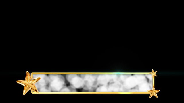 Stars Lower Third for Christmas and Holiday themed.