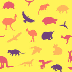 Australian animals pattern.