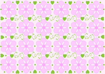 Seamless abstract floral pattern background