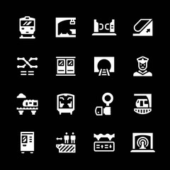 Set icons of subway