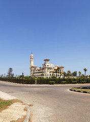 Fototapeta na wymiar Montaza Palace in Alexandria, Egypt.