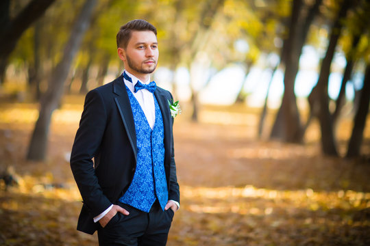 Portrait of a beautiful groom