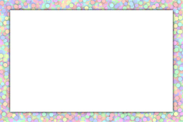 Konfetti Hintergrund mit Textfreiraum f&uuml;r Karte, Flyer oder Plakat 