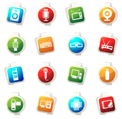 Gadget icons set