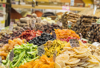 Fototapeta premium Famous turkish delights on the market