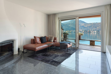 Interior of house, modern living room