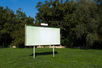Empty billboard
