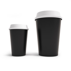mockup two cups of coffee