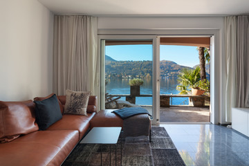 Interior of house, modern living room