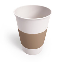 mockup cardboard coffee cup