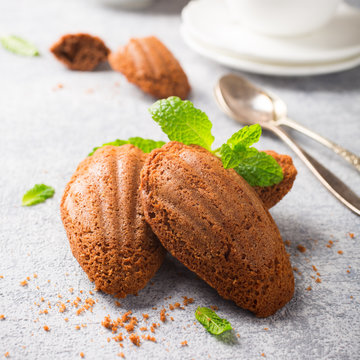 Homemade Chocolate Cookies Madeleine