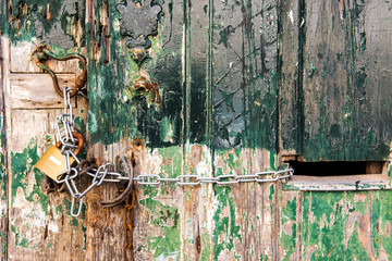 Old locked door