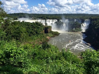 ブラジル側のイグアスの滝