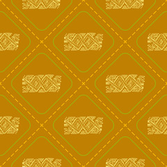 Seamless pattern with American Indians art and ethnic ornaments for your design

