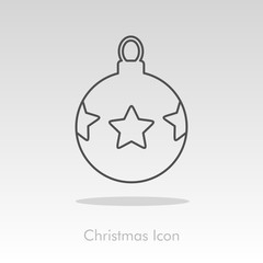 Christmas balls icon