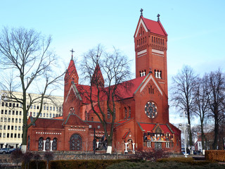 Obraz premium Church of Saints Simon and Helena in Minsk, Belarus