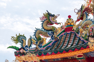 Beautiful dragon statue.