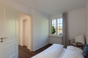 Interior, comfortable bedroom