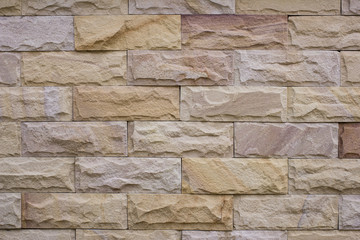 Stone brick wall texture as background