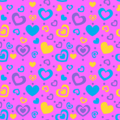 seamless love pattern vector 04