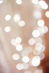 Celebratory background. / Beautiful Rasfokus lights of Christmas garlands.