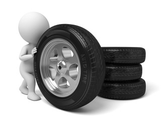 The 3D guy and a tire