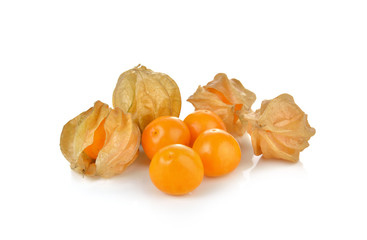 Cape Gooseberry on white background