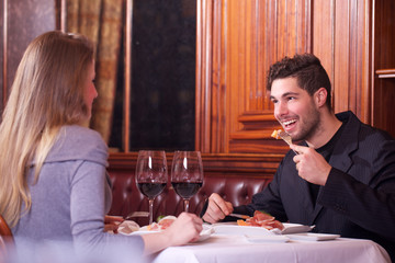 couple at restaurant