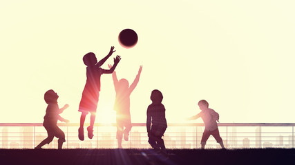 Happy careless childhood