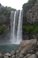 Cheonjiyeon Waterfall in Jeju, South Korea