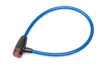 cable lock on the white background